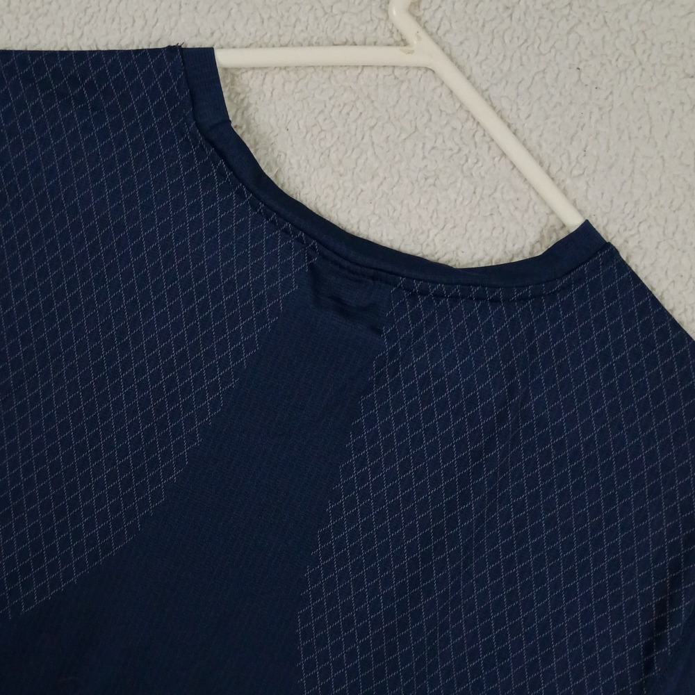 Spyder Active Shirt Mens Large Blue Short Sleeve Performance Athletic Mesh Tee - Picture 7 of 10
